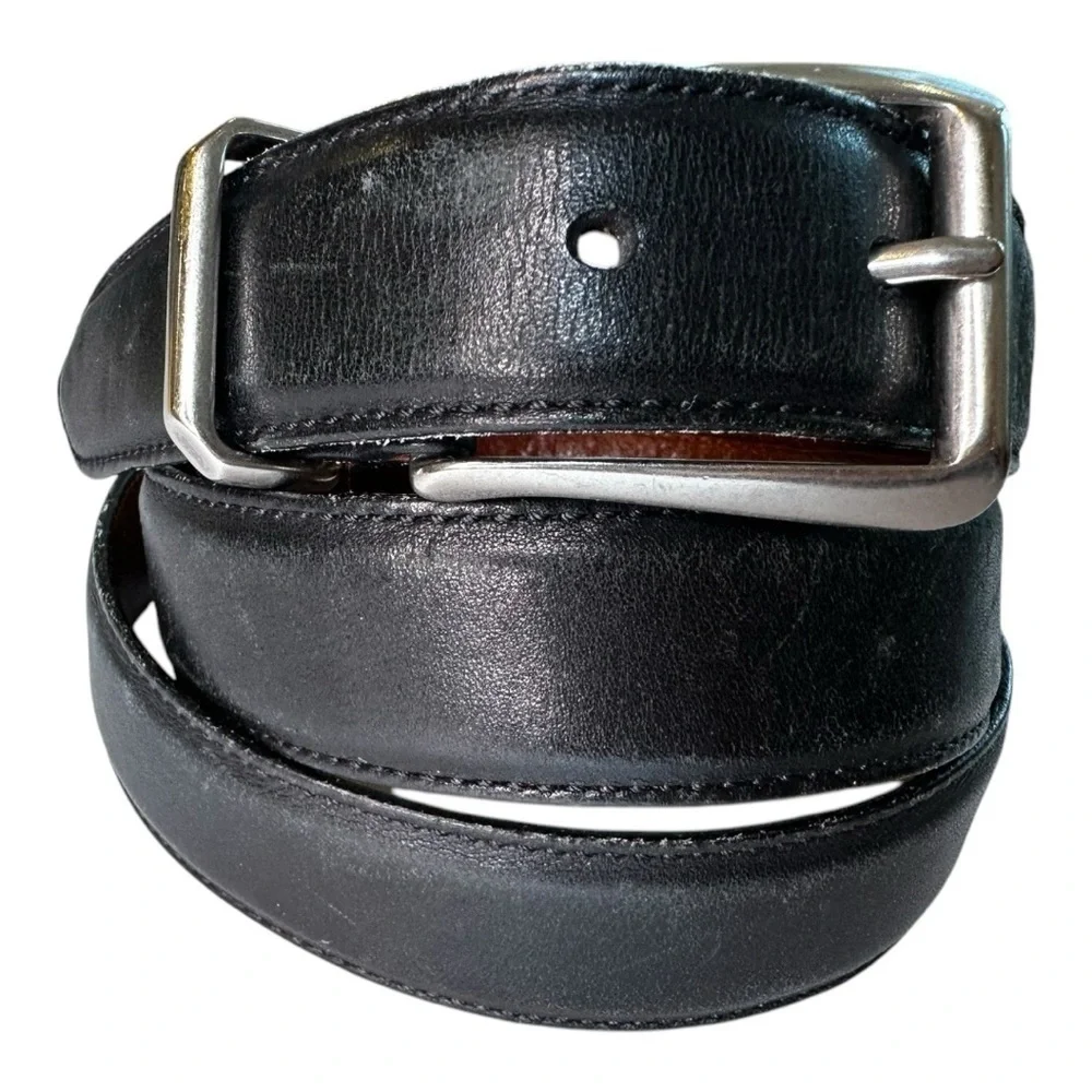 COACH Vintage Mens Black Leather Belt Made in Costa Rica sz 38